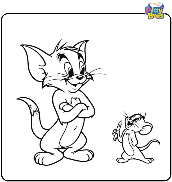 Tom and Jerry Coloring Page