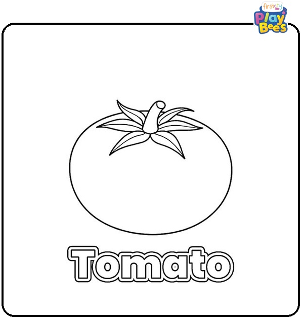 Tomato Coloring Page