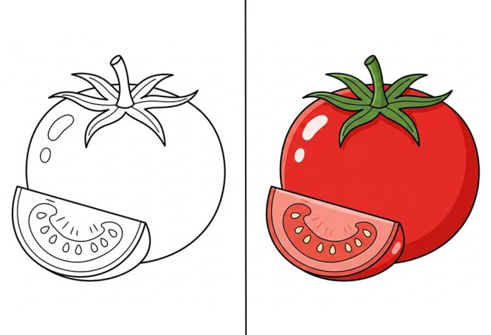 Tomato Coloring Pages – Free Printable Sheets & Pictures