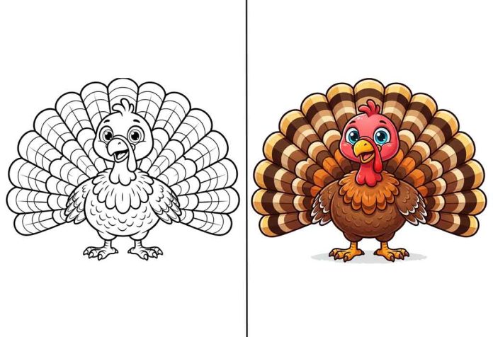 Turkey Coloring Pages – Free Printable Sheets & Pictures