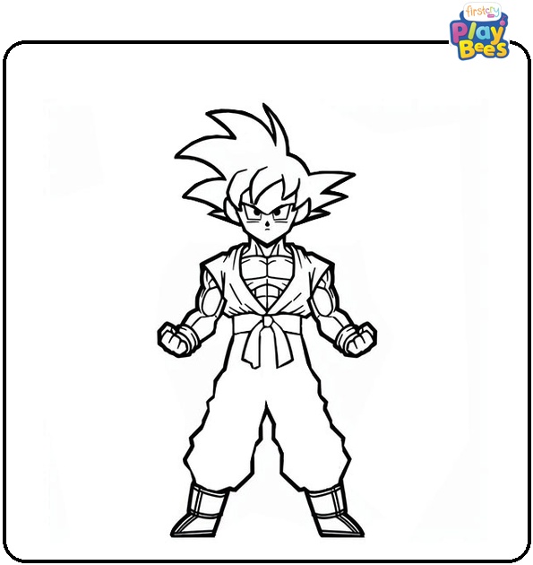Ultra Instinct Goku Coloring Page