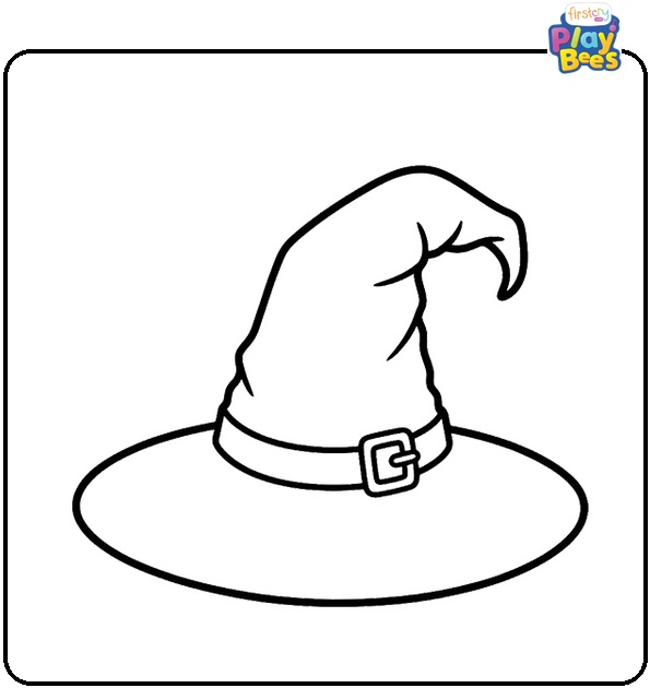 Witch Hat Coloring Page