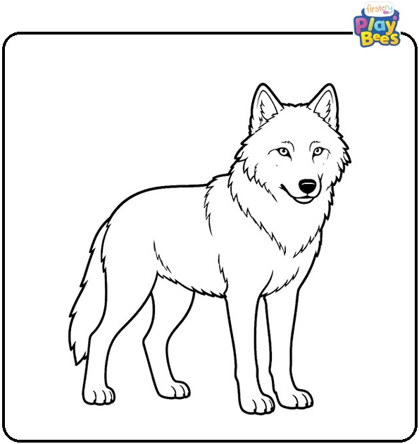 Wolf Coloring Page