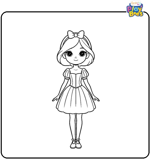 Young Snow White Coloring Page