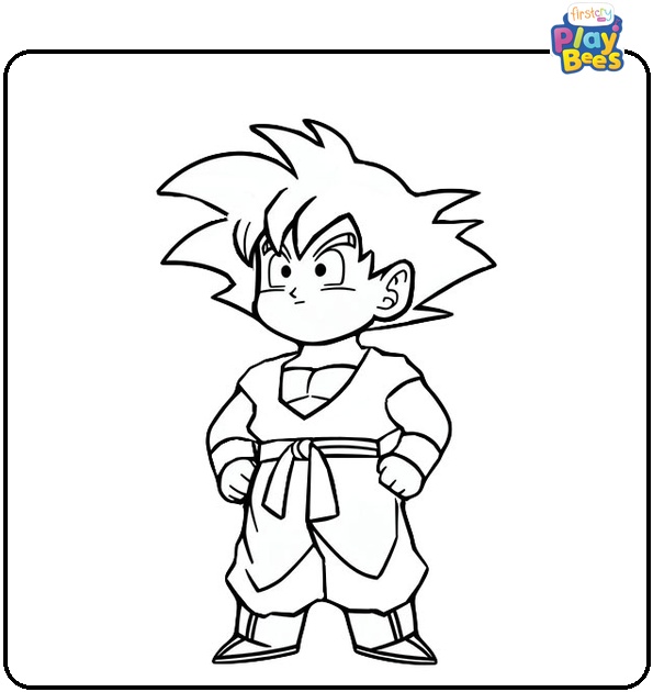 Young Goku Coloring Page