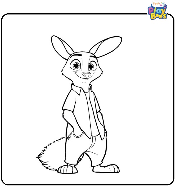 Zootopia Disney Coloring Page