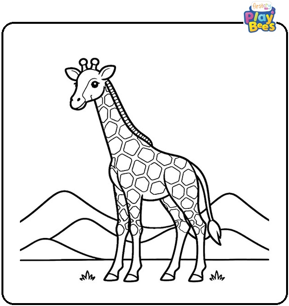 Giraffe Coloring Page