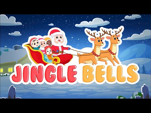 Jingle Bells Christmas Video Song | Nursery Rhyme with Lyrics for Kids
