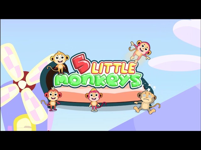 Five Little Monkeys Video | Nursery Rhyme with Lyrics for Kids