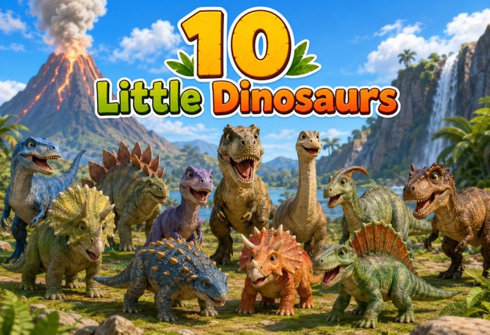 10 Little Dinosaurs Nursery Rhyme With Lyrics