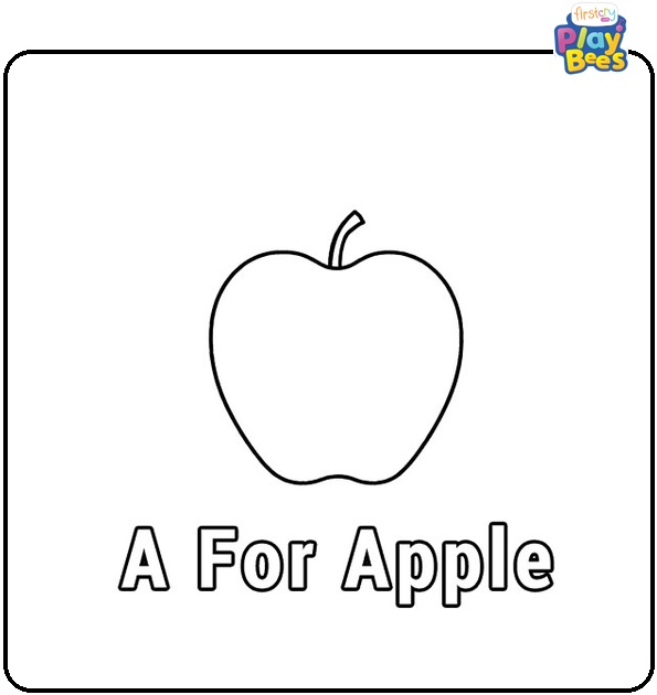 A is for Apple Coloring Page A is for Apple Coloring Page