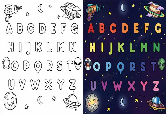 Alphabet Coloring Pages – Free Printable Worksheets & Pictures