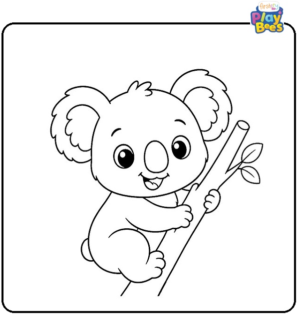 Baby Koala Coloring Page Baby Koala Coloring Page