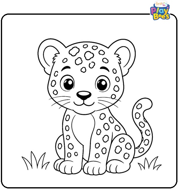 Baby Leopard Coloring Page Baby Leopard Coloring Page