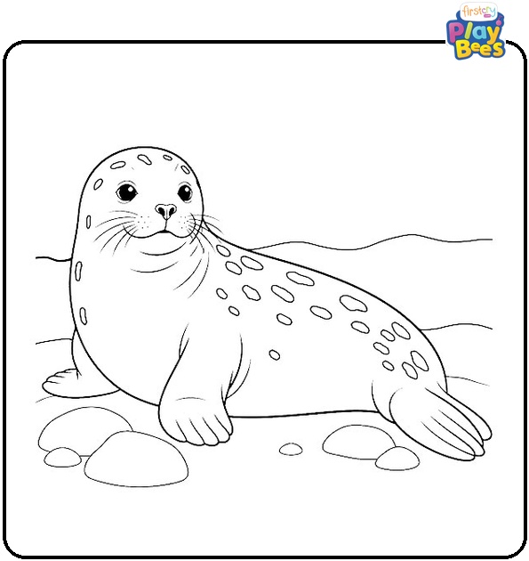 Brown Seal Coloring Page