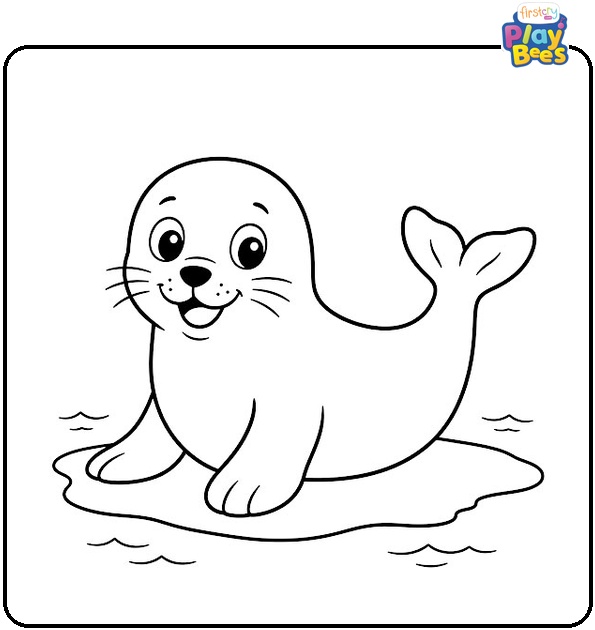Easy Seal Coloring Page