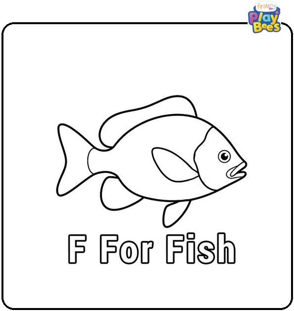 F is for Fish Coloring Page F is for Fish Coloring Page
