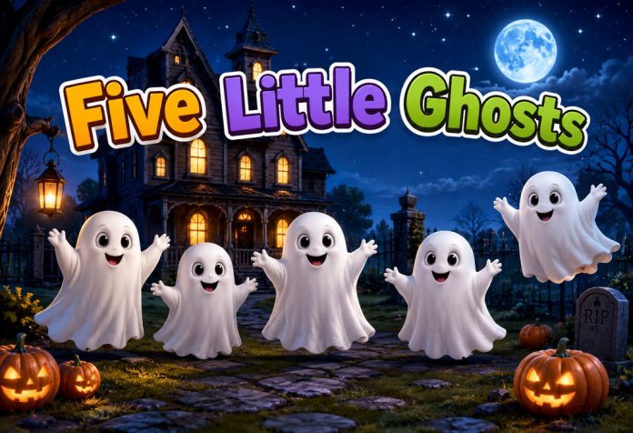 Five Little Ghosts Nursery Rhyme With Lyrics