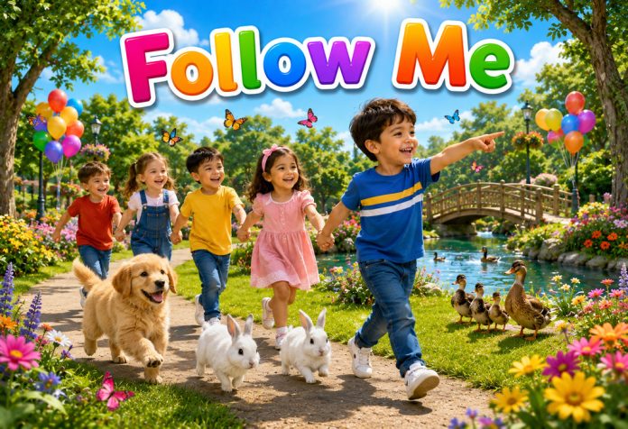 Follow Me Nursery Rhyme With Lyrics