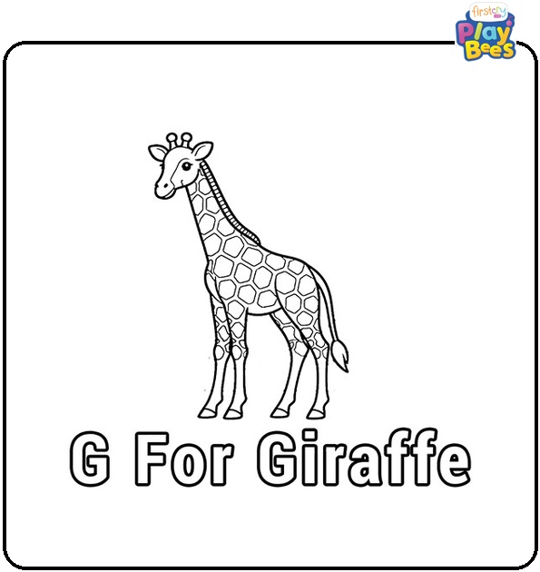 G is for Giraffe Coloring Page G is for Giraffe Coloring Page