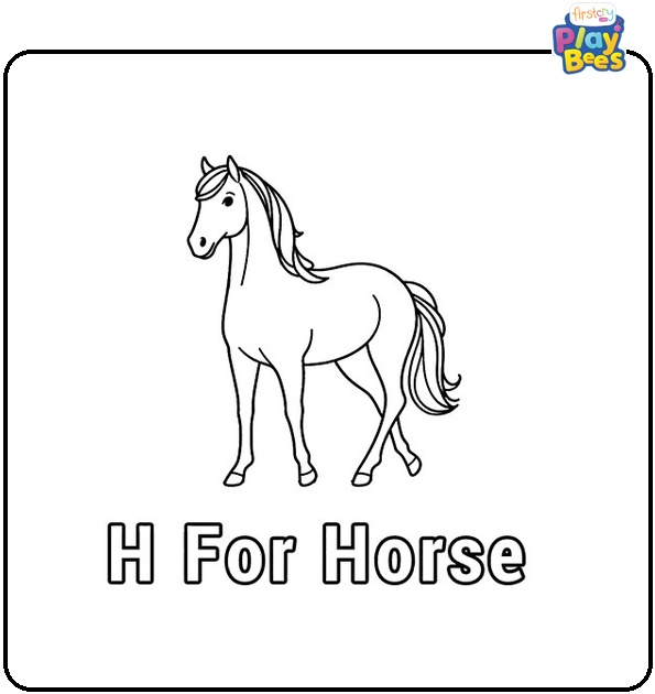 H is for House Coloring Page H is for House Coloring Page