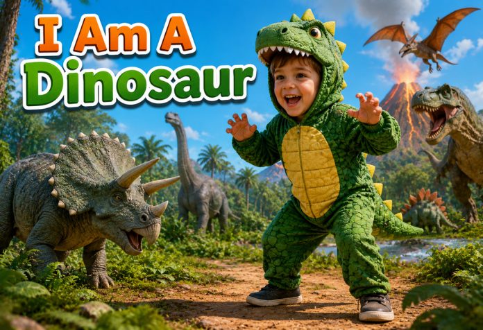 I Am A Dinosaur Nursery Rhyme With Lyrics