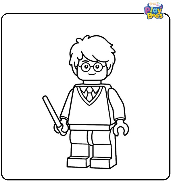 Lego Harry Potter Colouring Page