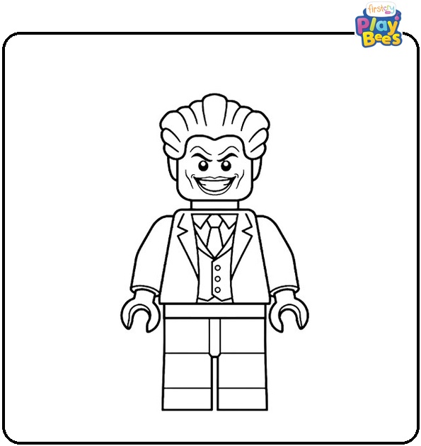 Lego Joker Colouring Page