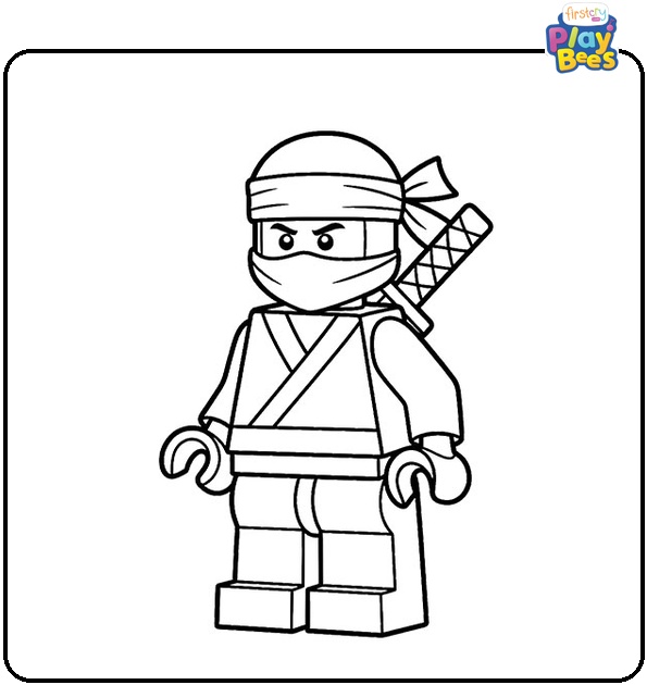 Lego Ninjago Colouring Page