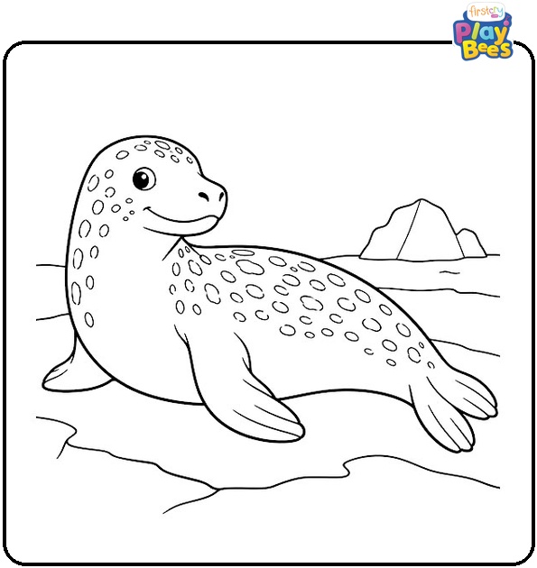 Leopard Seal Coloring Page