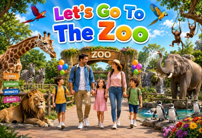 Let’s Go To The Zoo Nursery Rhyme With Lyrics