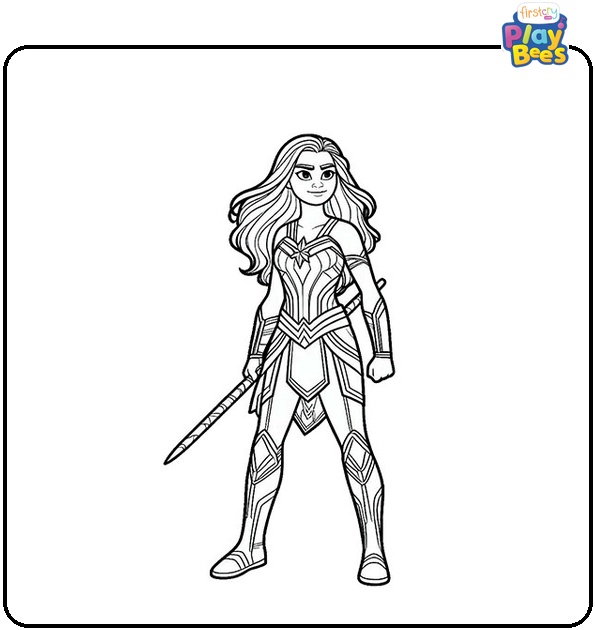 Moana Captain Marvel Colouring Page Moana Captain Marvel Colouring Page