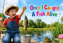 Once I Fish Once I Caught A Fish Alive Lyrics - Nursery Rhyme & Song