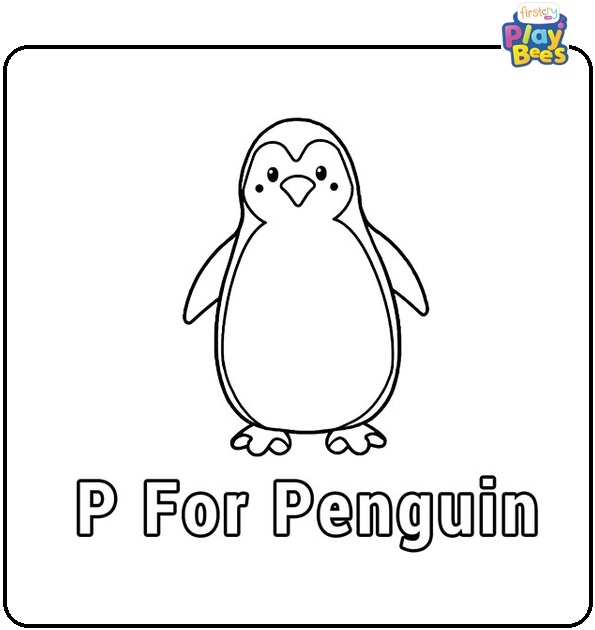 P is for Penguin Coloring Page P is for Penguin Coloring Page