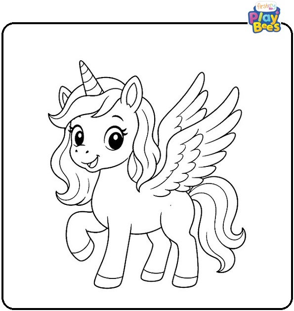 Pegasus Unicorn Coloring Page Pegasus Unicorn Coloring Page