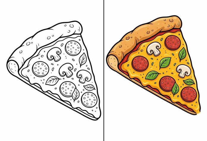 Pizza Coloring Pages – Free Printable Worksheets & Pictures
