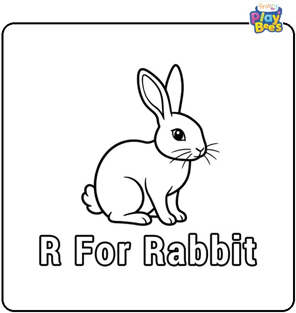 R is for Rabbit Coloring Page R is for Rabbit Coloring Page