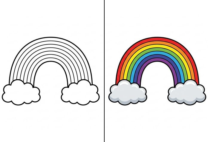 Rainbow Coloring Pages – Free Printable Worksheets & Pictures