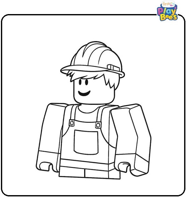 Roblox Builder Man Coloring Page