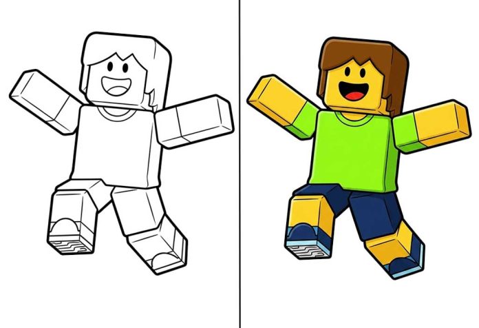 Roblox Coloring Pages – Free Printable Worksheets & Pictures