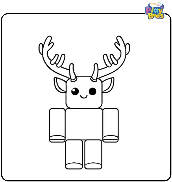 Roblox Deer Coloring Page