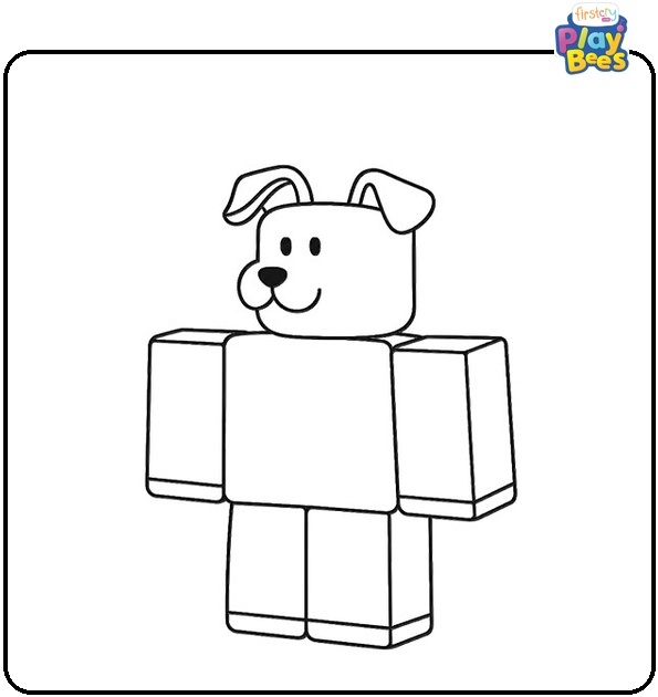 Roblox Dog Coloring Page