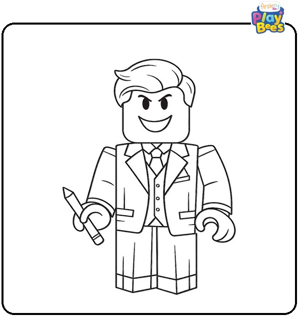 Roblox Joker Coloring Page