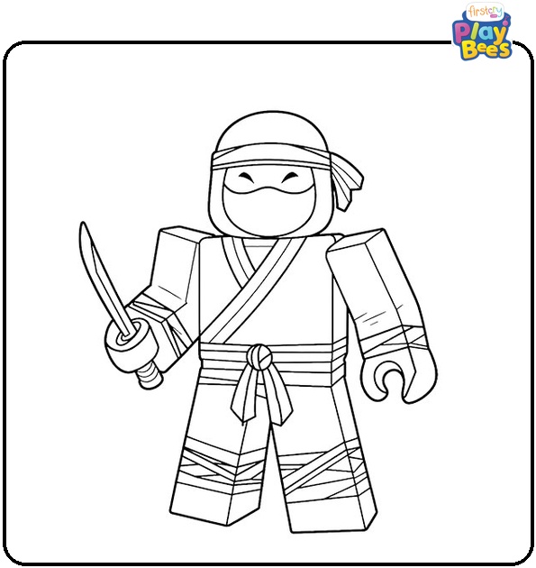 Roblox Ninja Coloring Page