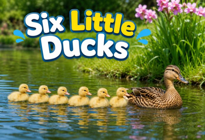 Six Little Ducks Nursery Rhyme With Lyrics