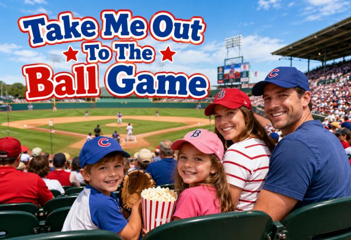 Take Me Out To The Ball Game Nursery Rhyme With Lyrics