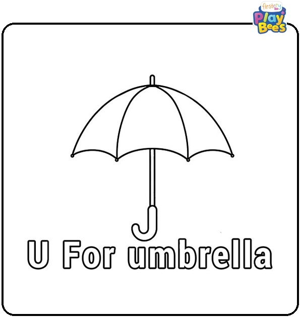 U is for Umbrella Coloring Page U is for Umbrella Coloring Page