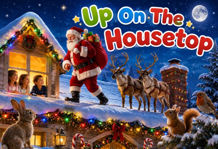 Up On The Housetop Nursery Rhyme With Lyrics