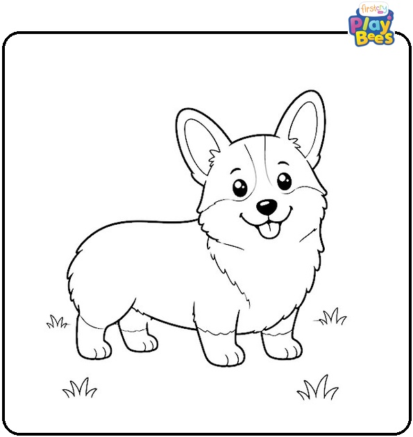 Welsh Corgi Coloring Page