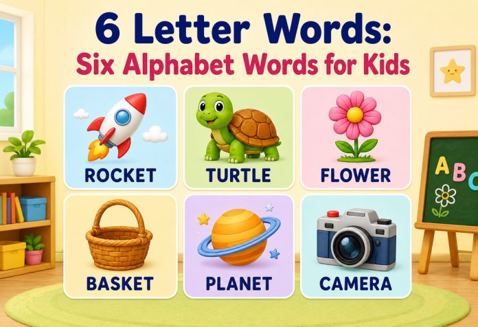 6 Letter Words Six Alphabet Words for Kids